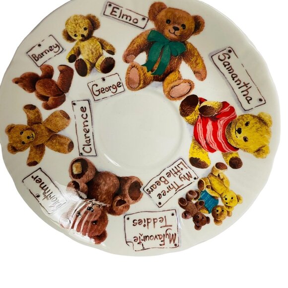 Roy Kirkham My Favorite Teddies Bears Fine Bone China Cup & Saucer Set 4" x 4 1/ - Picture 10 of 11